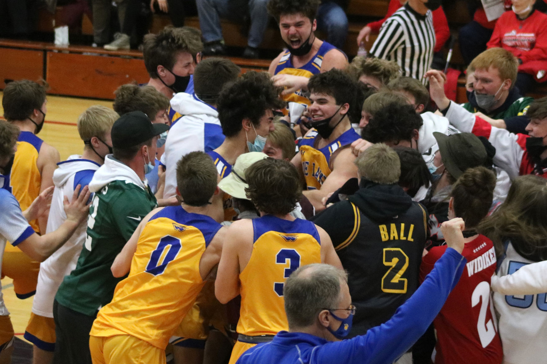 Rice Lake boys basketball at Medford 2-25-21